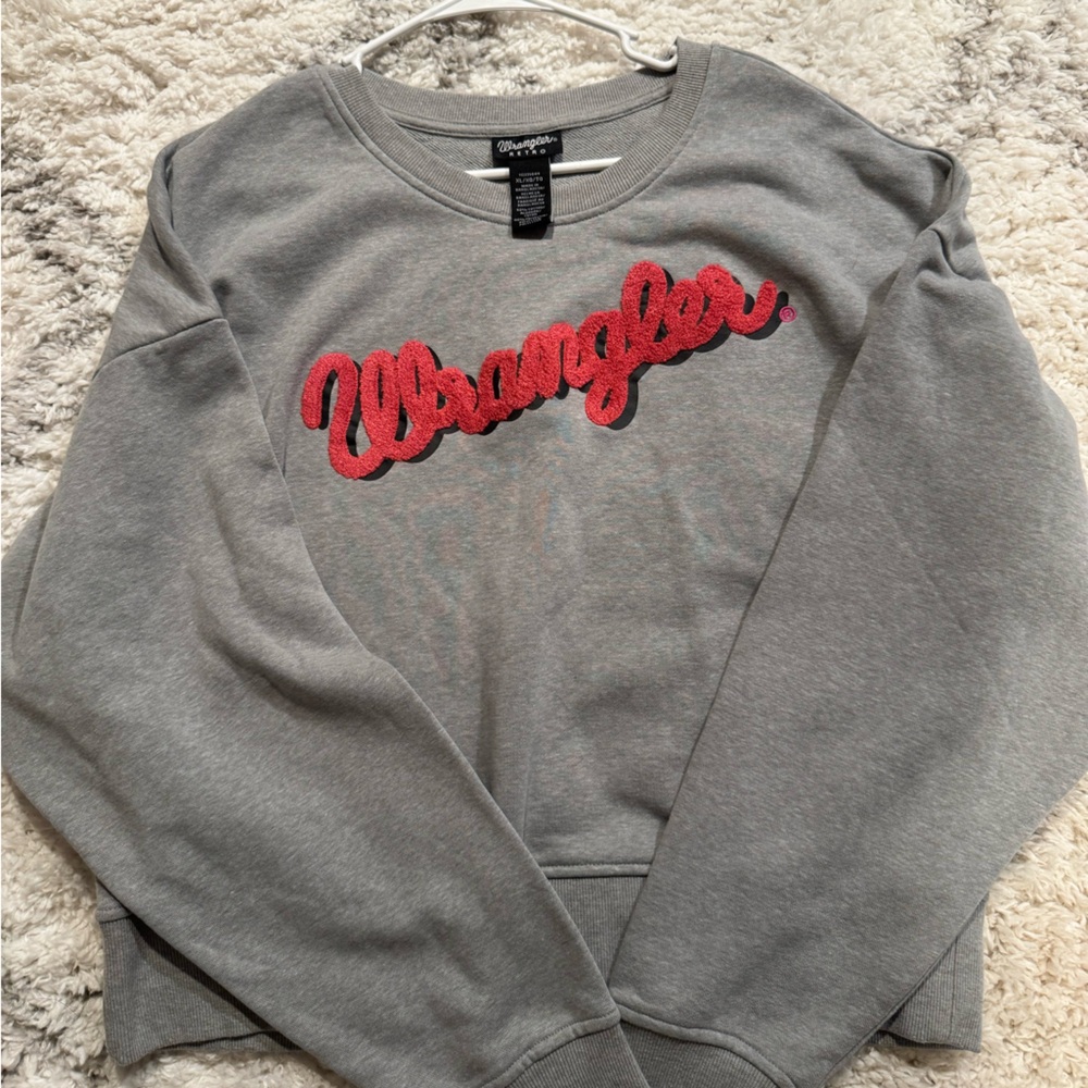 Wrangler Retro Women's Long Sleeve Logo Sweatshirt - Grey